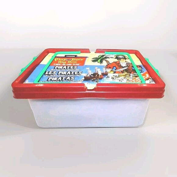 Pirates Play and Store Big Box  Take Along Fun Pirates Set Sail New HARD TO FIND - Picture 1 of 5